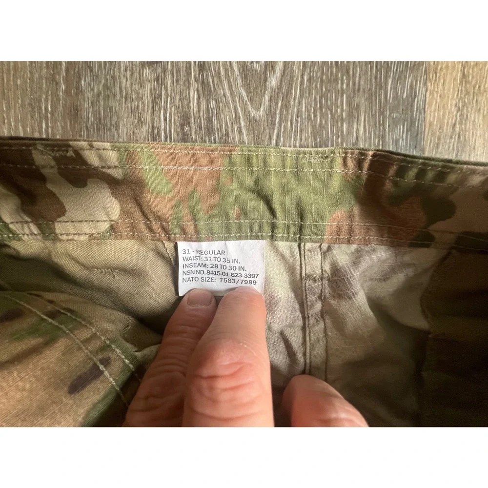 US Military OCP Multicam Cargo Pants Mens 31 Regular Green Camo New Tactical 650